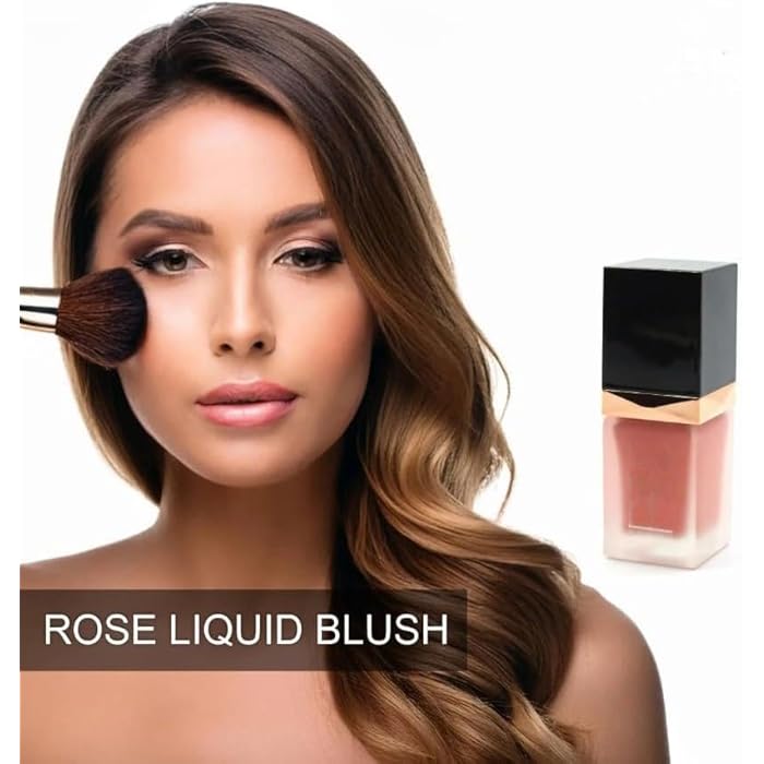 Velvet Liquid Blusher-soft bab Finish Gel Blush Water-Based for Face, 15 ml Cheek Blush Face Makeup - N 1 - Image 3